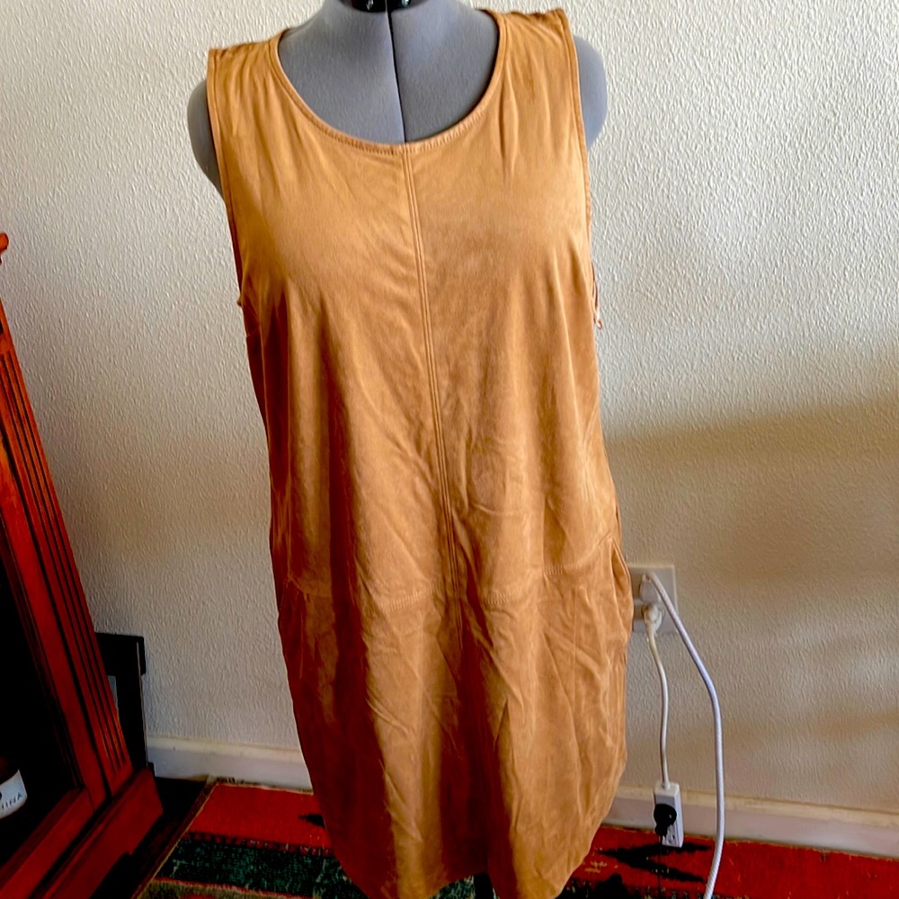 Maison Jules waist Dress XXL wear w a T, layers, boots super cute flex piece